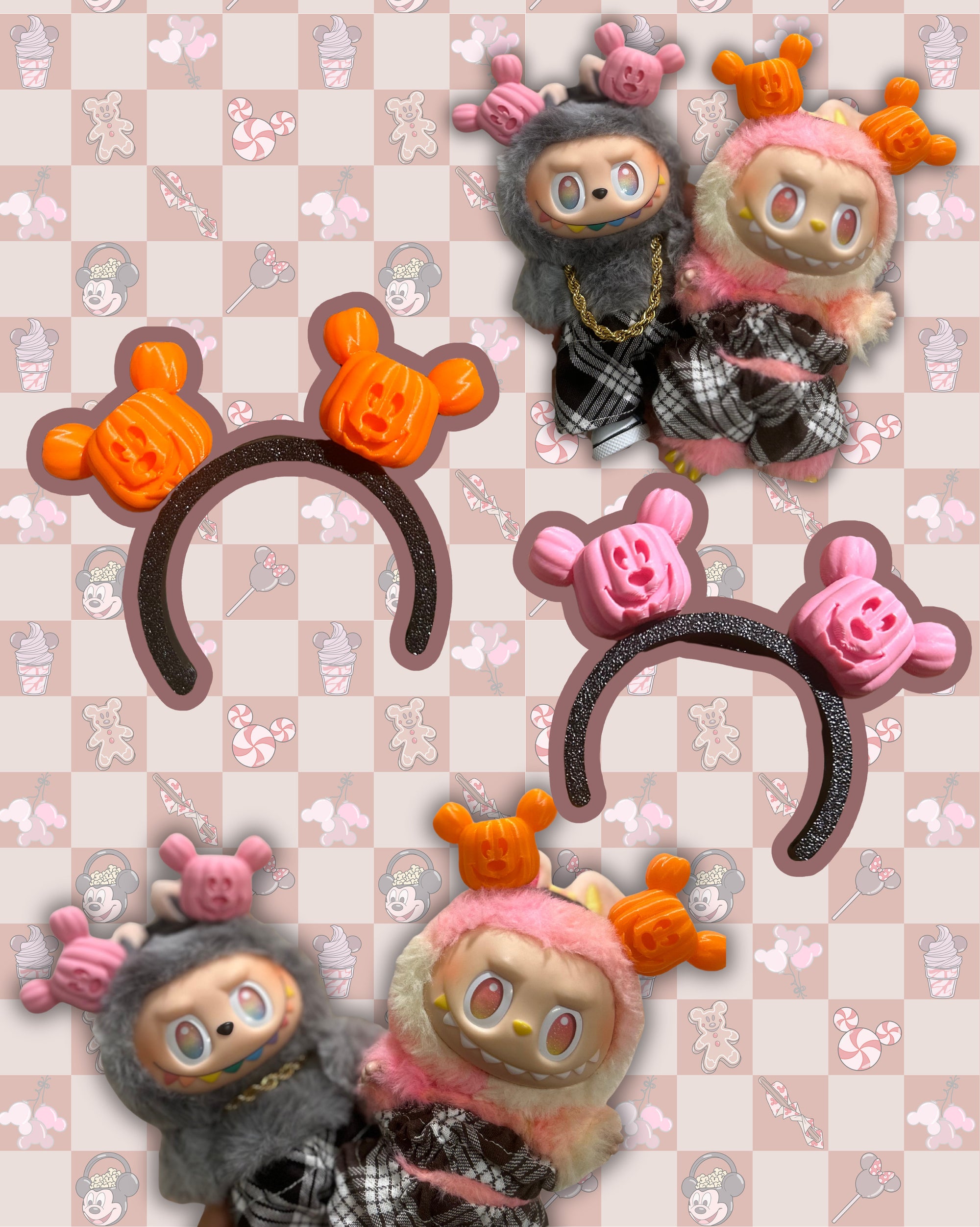 LABUBU Mickey Pumpkin Ears